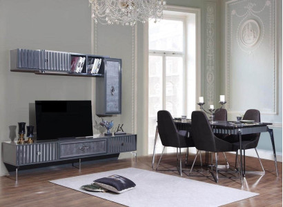 Dining table 6x Chair Group Table Furniture 8pcs. Set dining room suite